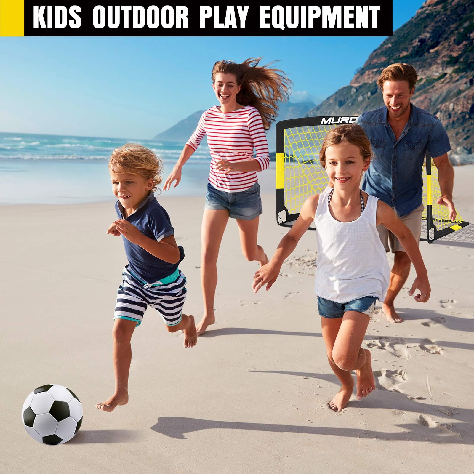 Soccer Goal, Kids Soccer Goals for Backyard Set, Pop Up Soccer Net view 7