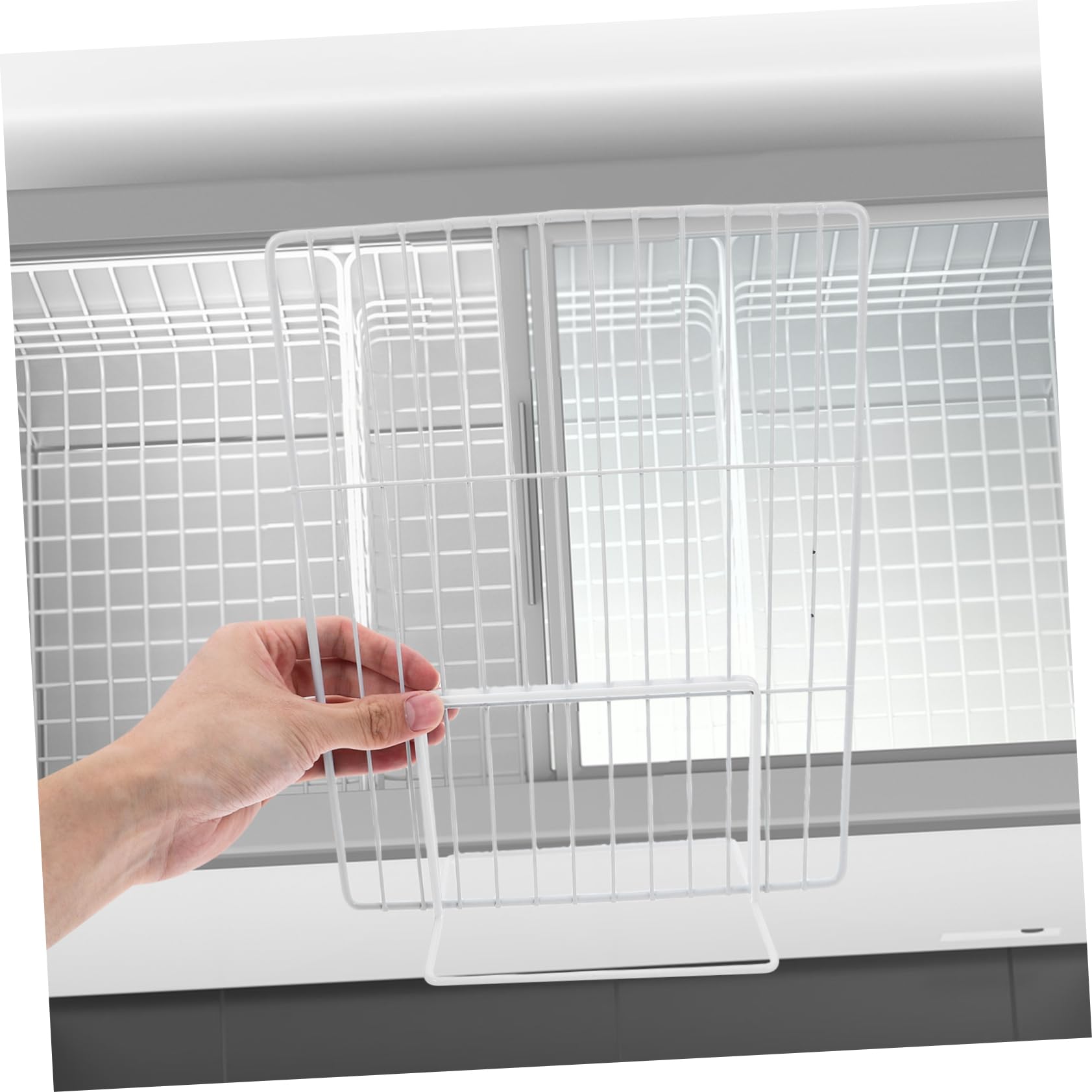 2Stücke Gefrier Trennwände aus Netzgewebe für Kühlschrank Organizer Platzsparende Trennwände zur Effizienten Lagerung von Lebensmitteln für Supermärkte und Gefrierkörbe