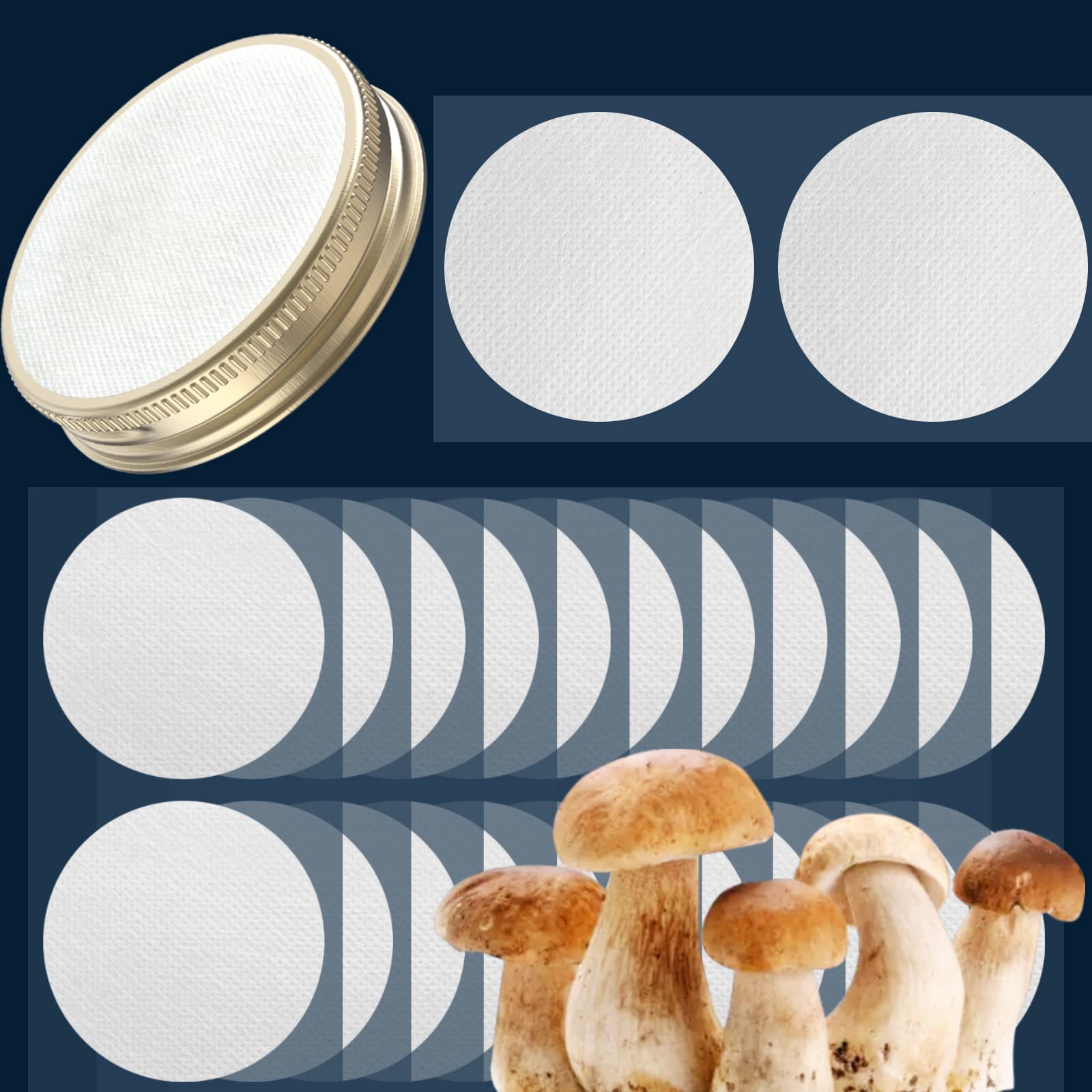 Membrane Filter Stickers 20mm 58mm 65mm 82mm 90mm 0.3um Strong Adhesive Filter Disc for Mushroom Growing (65mm, 24)-image-35