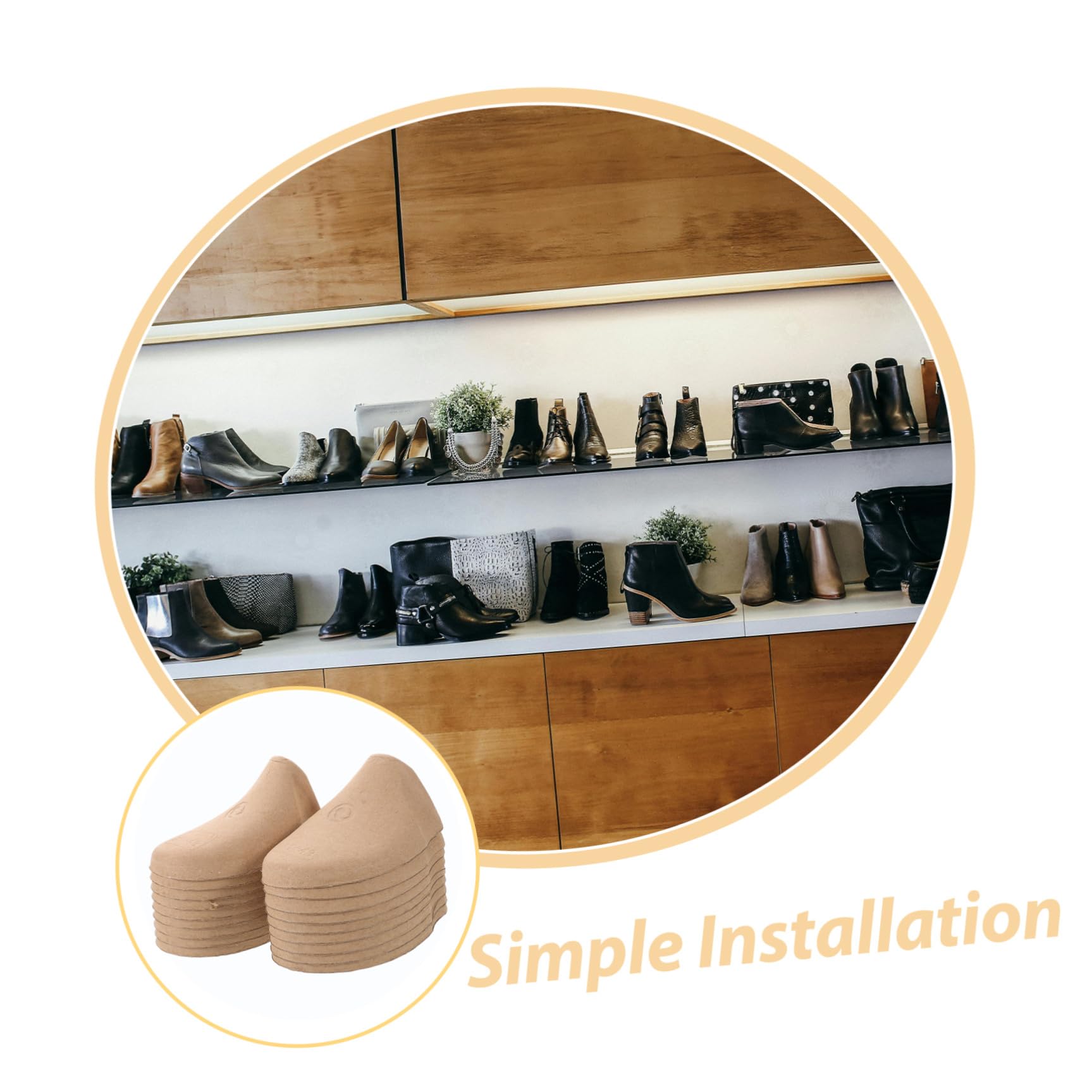 GALPADA 50 Pares Moldeador de Zapatos Comercial de Pulpa de Papel para Limpieza en Seco, Soporte Interior Compacto para Zapatos de Cuero Eu 41-43, Uso en Tintorerías