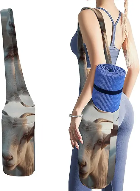 Docile Goat Yoga Mat Bag - Multifunctional Geiten Yoga Carrier & Gym Storage Tote