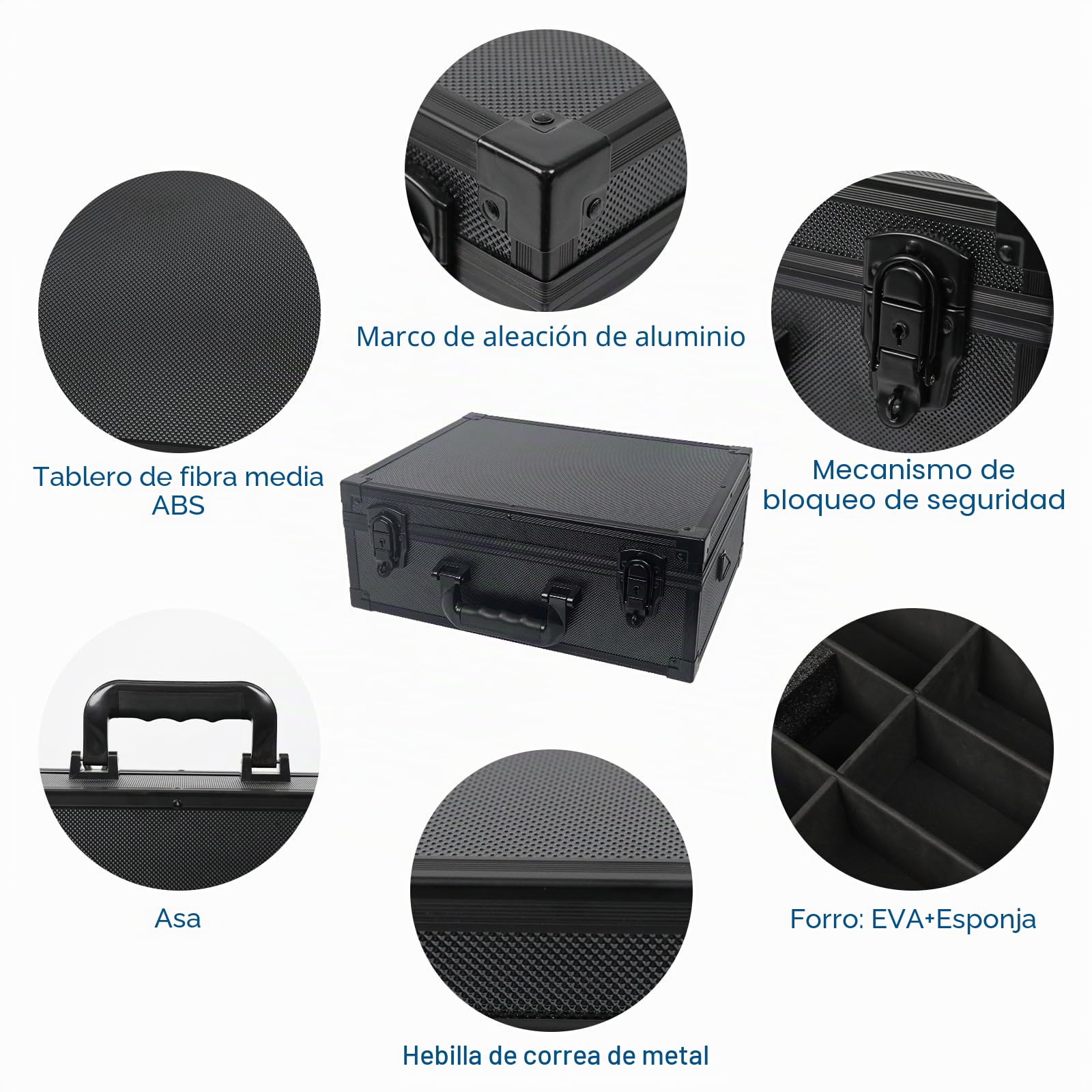 iDiskk Toploader Storage Box - Estuche con Cierre de 600+ Tarjetas, Protección Robusta para Tarjetas Deportivas/De intercambio, Organizador Acolchado con Llaves