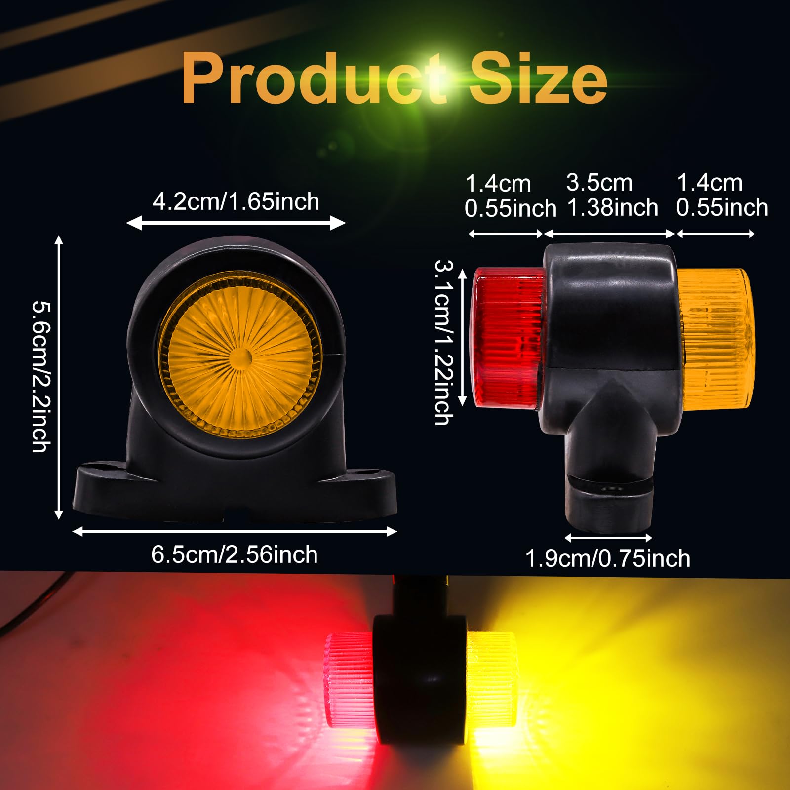 Fanale Laterale - LG183 - LED Global - Di Posizione / Per Rimorchio