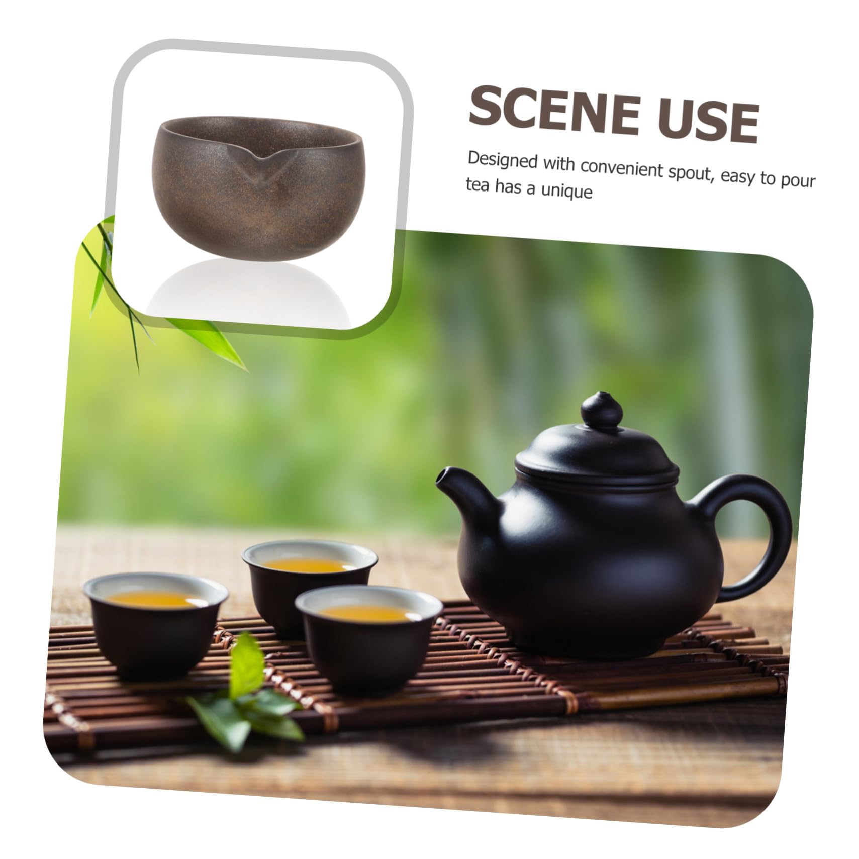 Hohopeti Ciotola Beccuccio Nera Matcha Ceramica con Giapponese | Cerimonia del Tè, Uso Domestico, Stile Tradizionale Giapponese, Bevanda Matcha