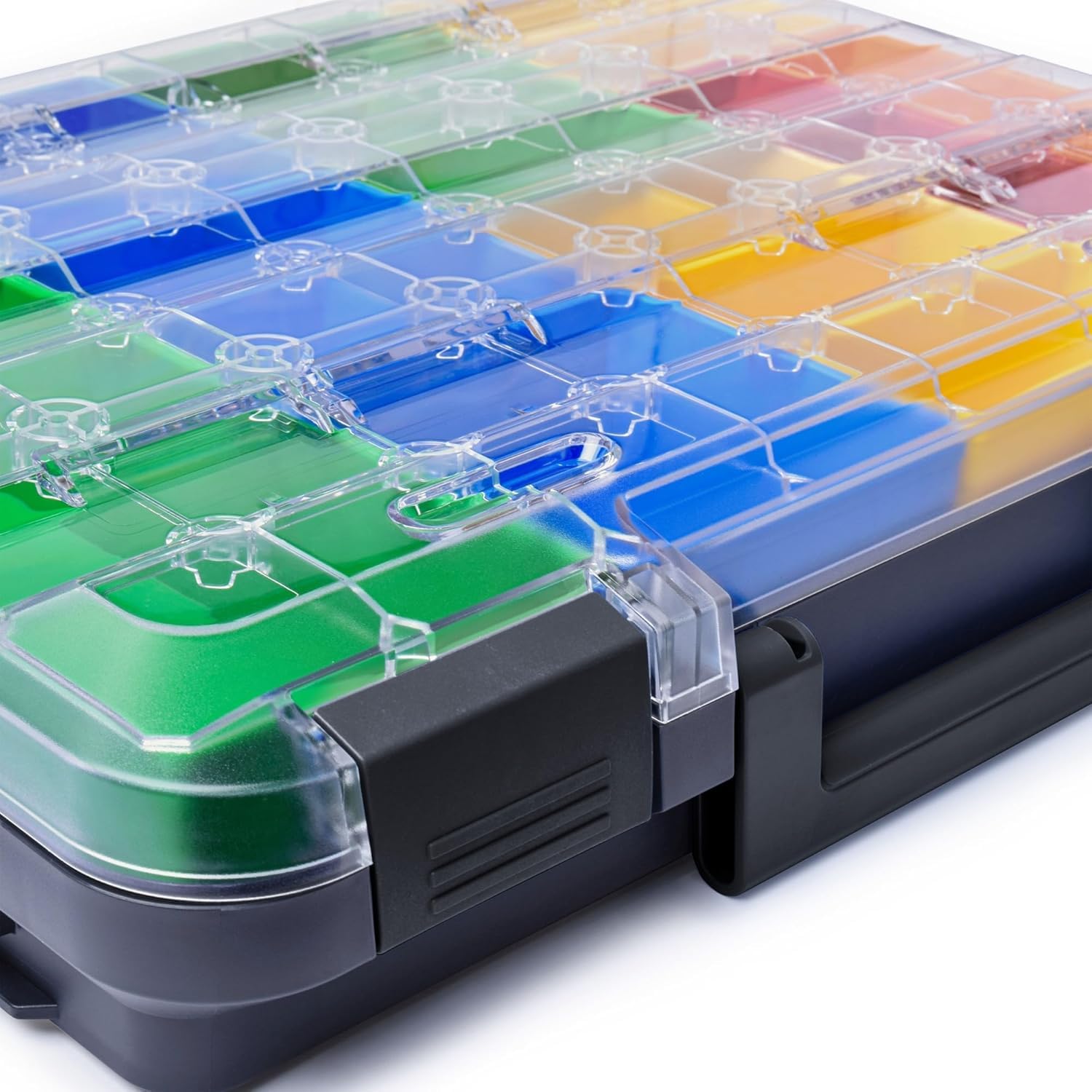 WFix Sortimentskasten Sortimo T-BOXX 320 Anthrazit mit Insetboxen-Set T1 | Sortierkasten Schrauben tragbar, Kleinteile Aufbewahrung Koffer, kompatibel mit WorkMo, stapelbar, 444x358x81 mm