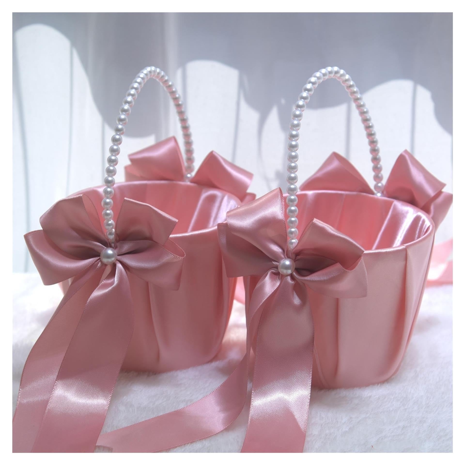 1pcs Wedding Flower Girl Basket Per Matrimoni