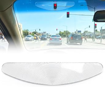 UNIFAMILY Traffic Light Fresnel Lens, Car Window Traffic Light Viewer - Wide Angle Highlight Design for Tall Drivers, Self-Adhesive Easy Install, UV Resistant Clear Lens to Avoid Blind