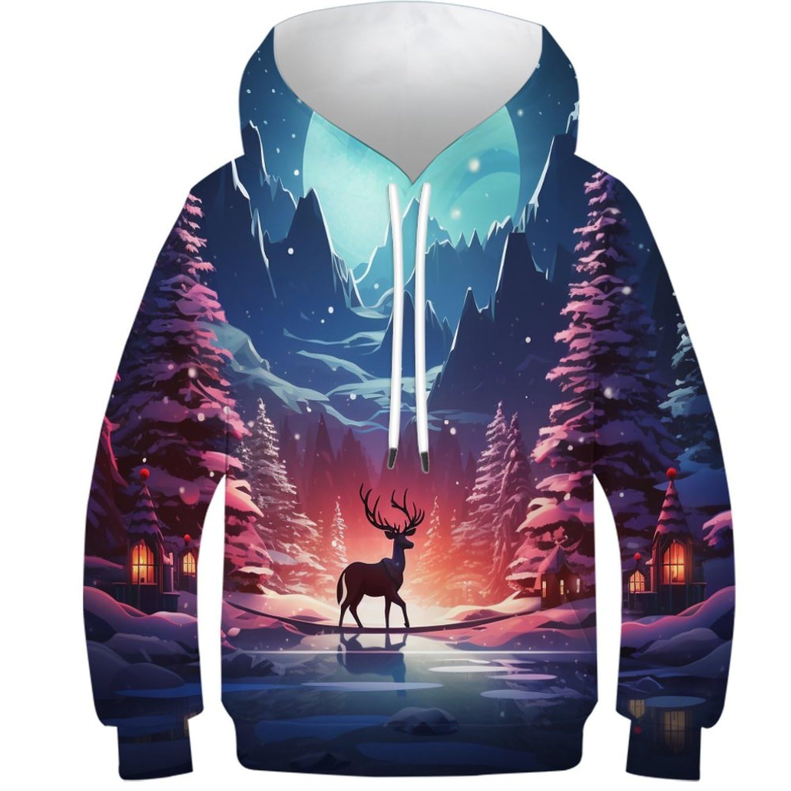 Sweat Rennes 3D vêtement d'hiver pour adolescent idéal pour le collège - 8