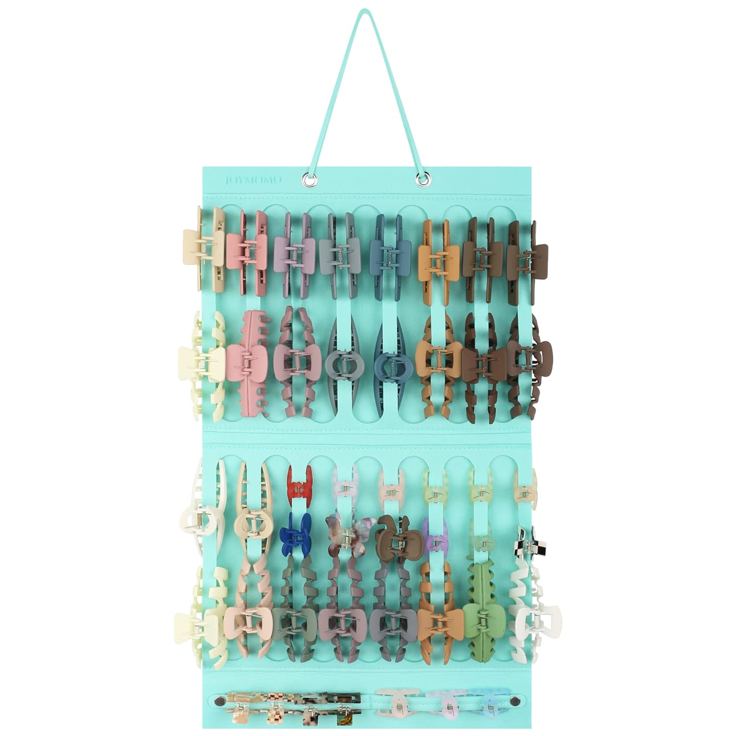 JOYMOMO Large Claw Clip Hanging Organizer Women Hair Claw Clip Holder and Storage