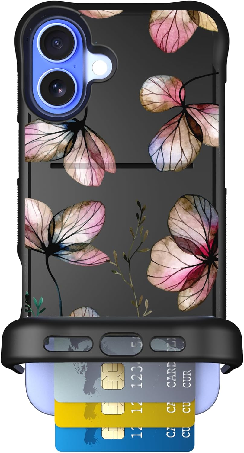 Scooch Wingmate Wallet Case with Card Holder for iPhone 16 Plus