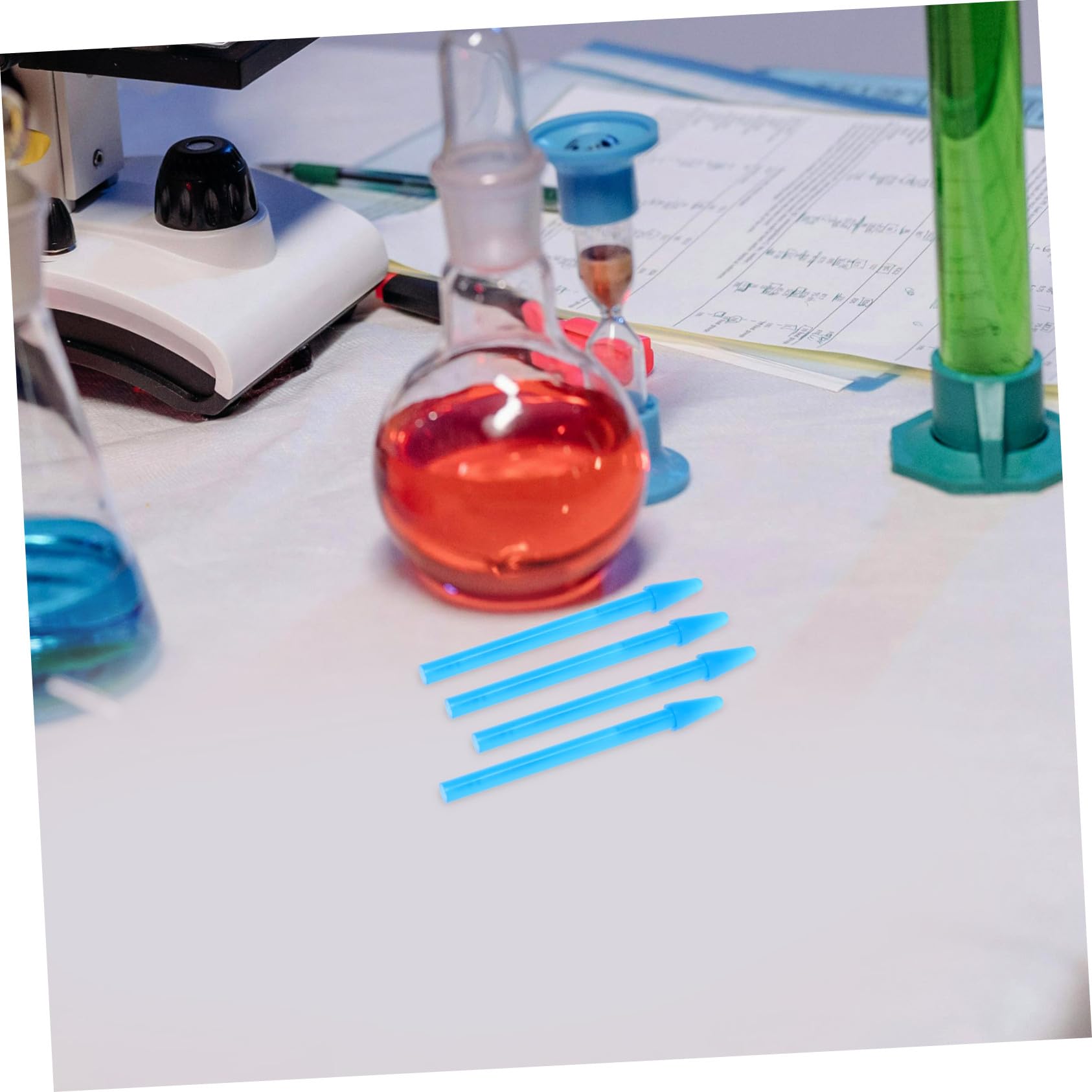 Garneck Tubo Plana de Muestras Tapa para Almacenamiento Varillas Microcentrífuga Plástico 1.5 Ml 100 Piezas Laboratorio