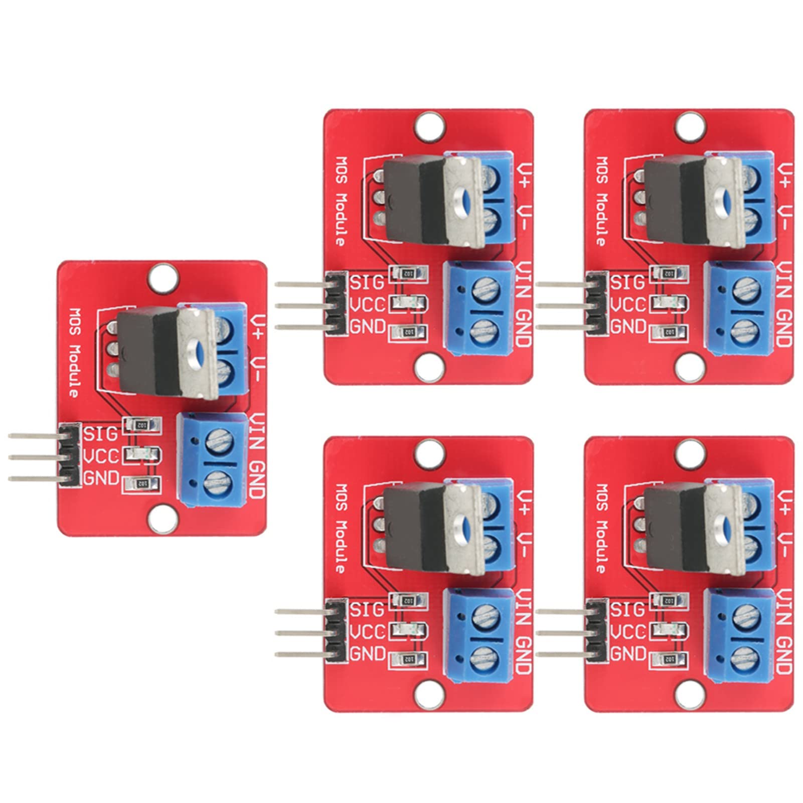 5PCS Driver Module, Tube Field Effect Transistor Microcontroller Driving Boards Modules PWM Output Driving Boards Output
