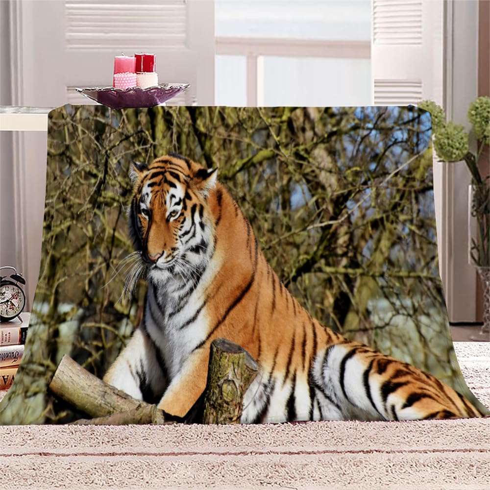 Amazon.com: Tiger Blanket, Animals 3D Printed Blankets, All Season Warm  Cozy Fuzzy Flannel Fleece Blankets for Bed Sofa Couch Bedroom Decor Leisure  Print Throw Blanket 108 Lx90 W : Home u0026 Kitchen