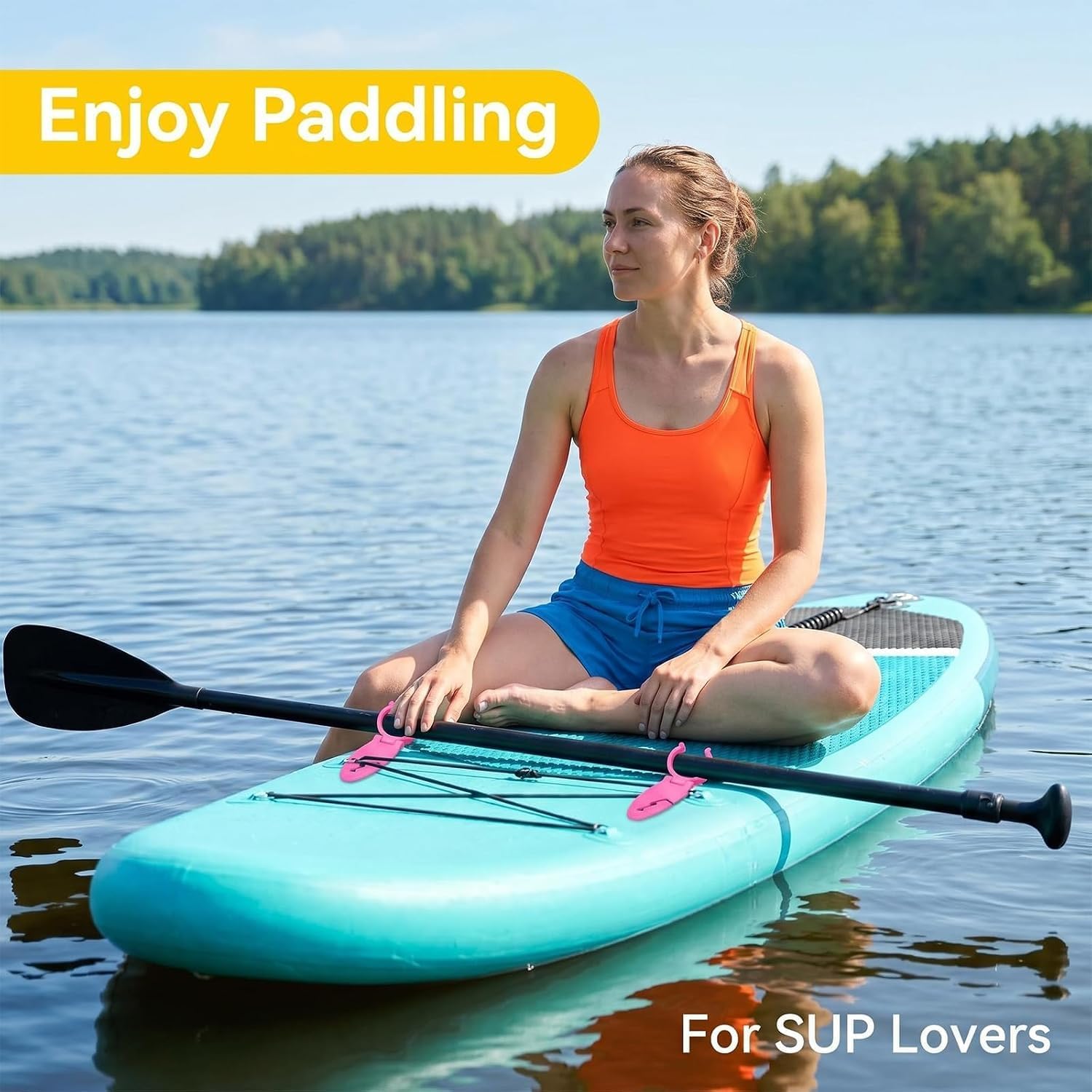 8 Pack Holder for Various Kayak Paddle Board Clips Fixing Clamps, Paddle Holder for Paddleboard for Various Paddleboard, Kayak, Oars, Easy Installation