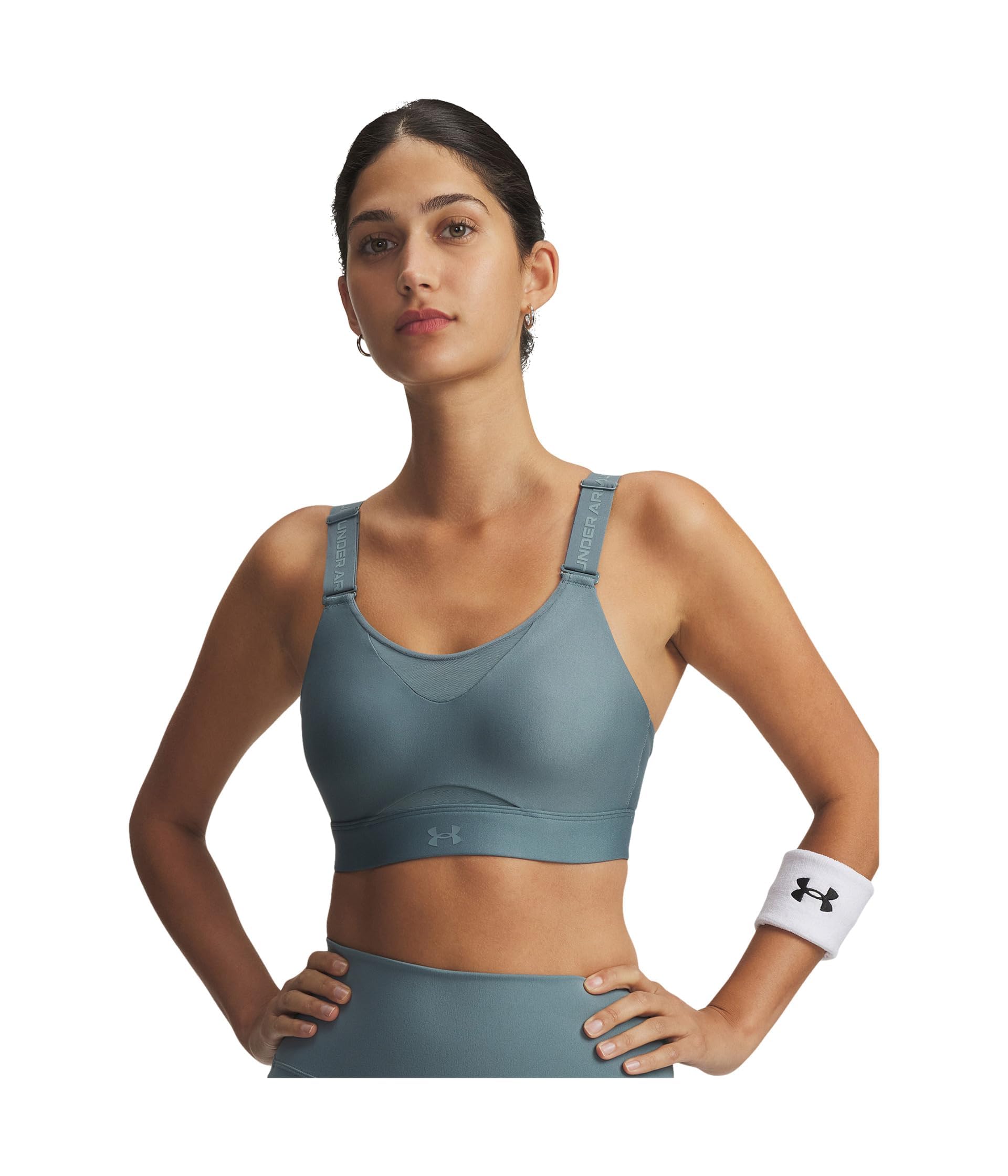 Under Armour Women's (587) Jasper Blue / / Serpentine Underarmour'suainfinityhighsportsbra, ,(Small)A/C