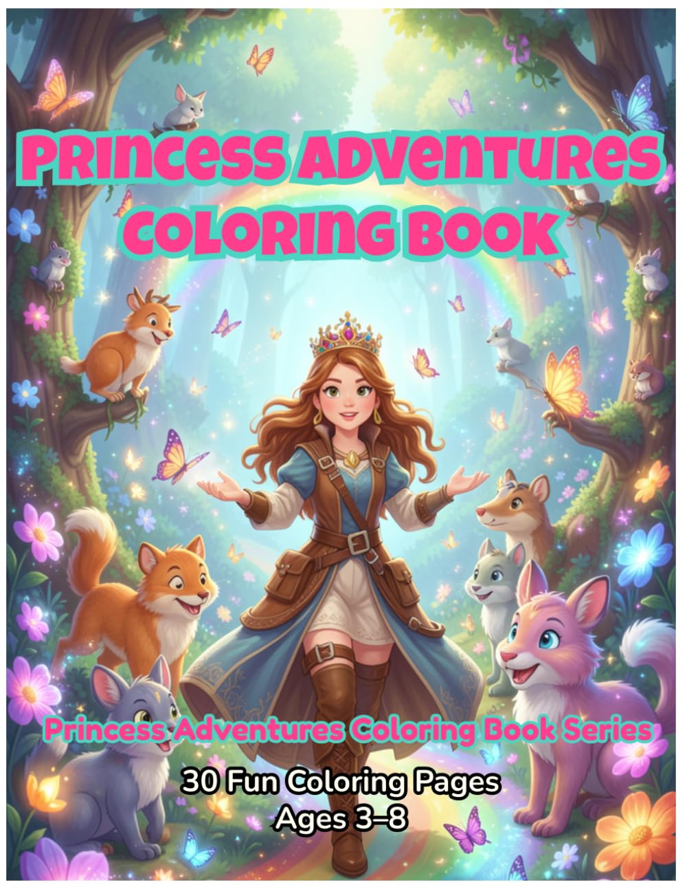 Princess Adventures Coloring Book