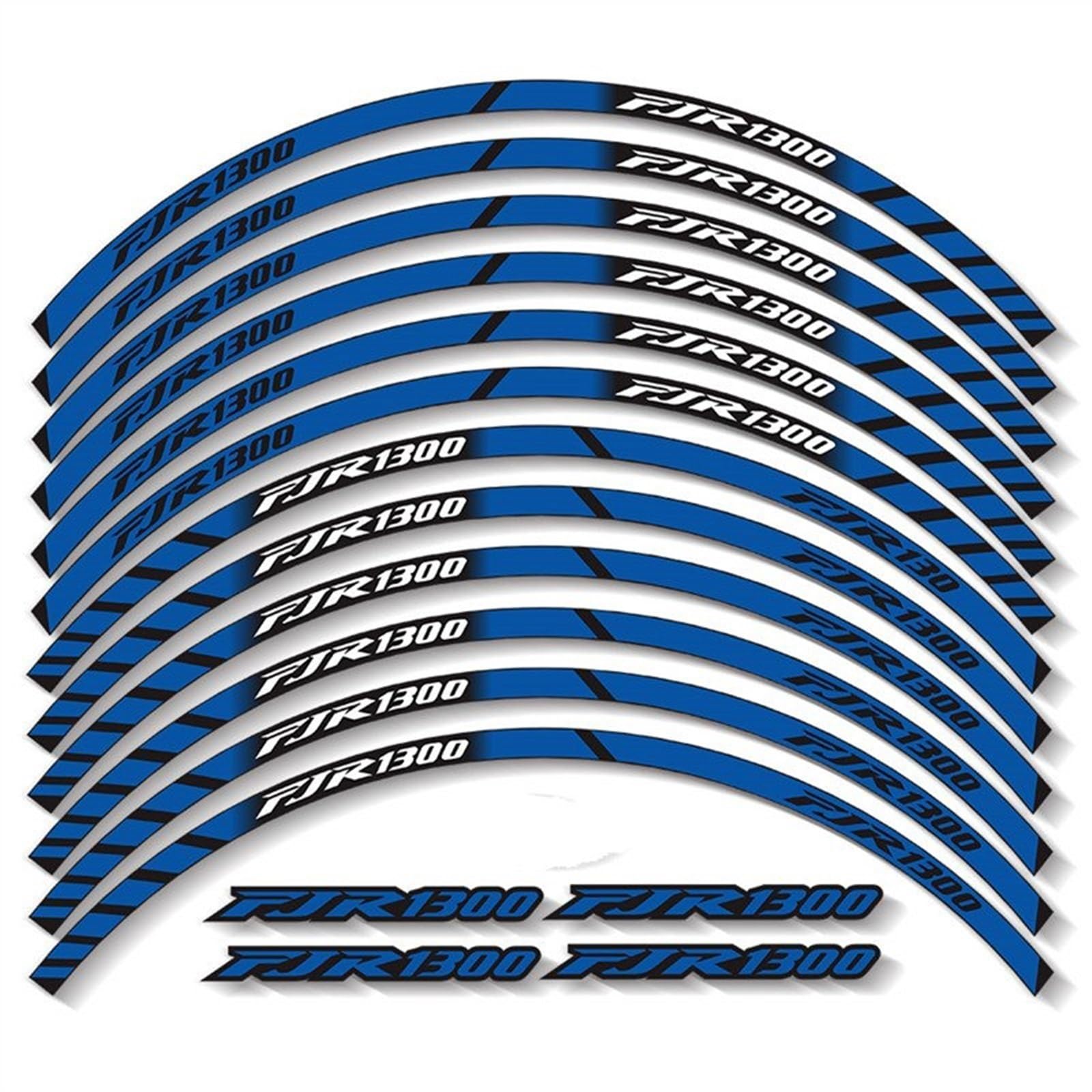 Motorcycle Wheels Tape Motorbike Decals Rim Strips for Yamaha FJR1300 Fjr 1300(Color5)