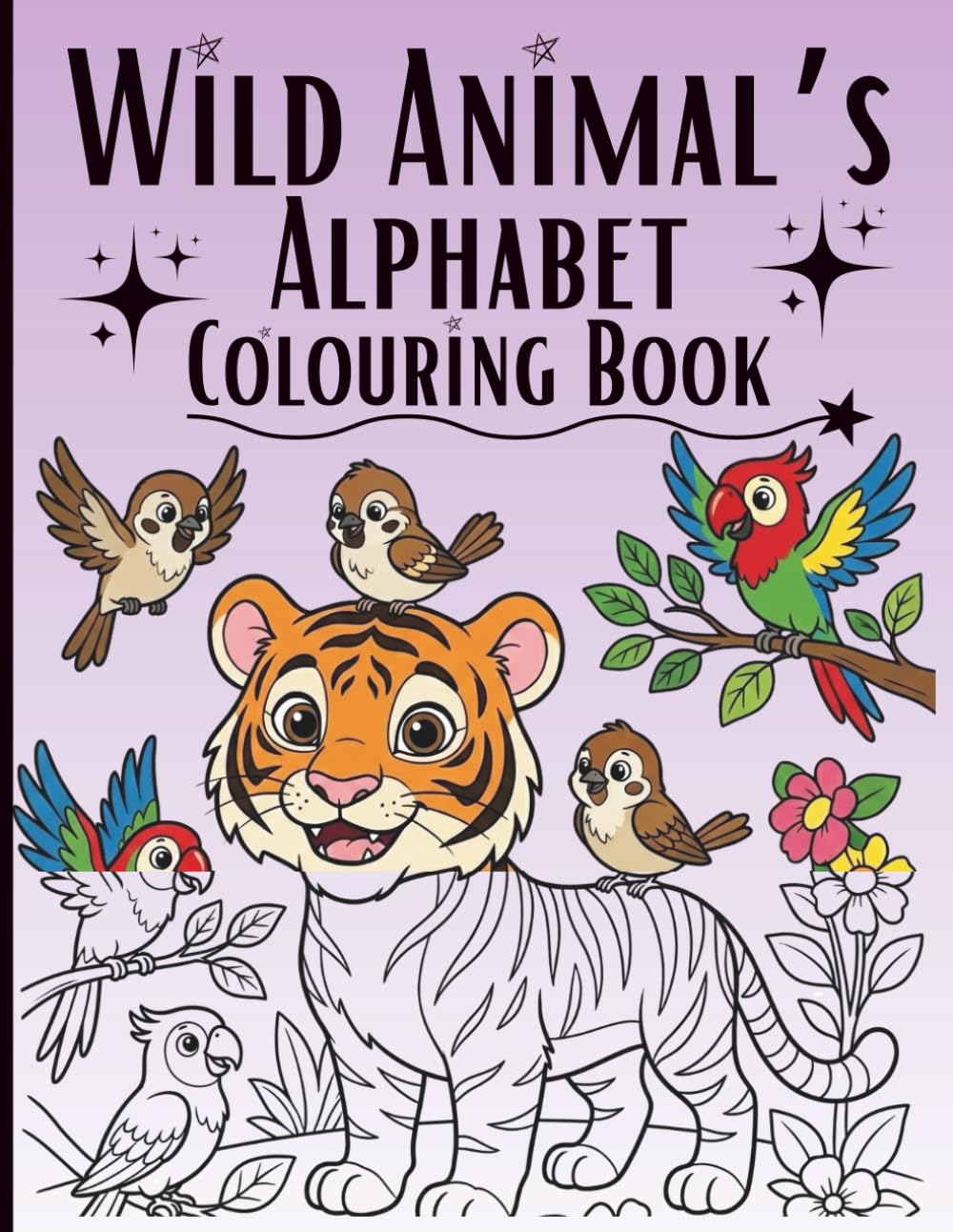 Wild Animal's Alphabet: The Colouring Book