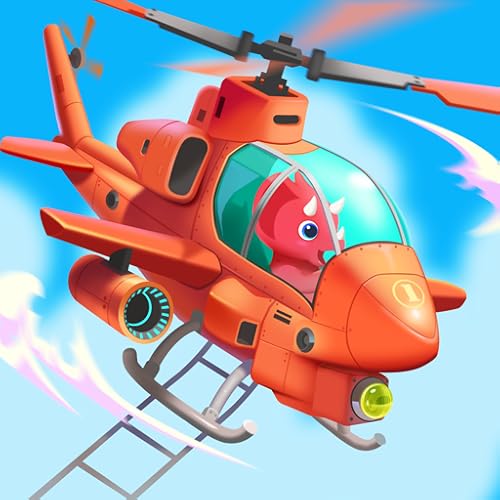 Dinosaur Helicopter - Rescue games for kids toddlers