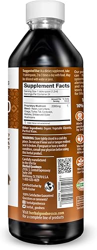 Miniatura 2 de Mezcla de hongos nootrópicos - Suplemento orgánico de hongos melena de leones Shiitake Chaga Cordyceps Maitake Reishi Cola de pavo Polvo de hongos