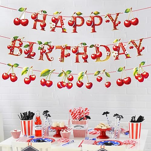 Vista 317 de Zwiebeco Decoración de fiesta de feliz cumpleaños, banderín, guirnalda de banderines, kit de abanico de papel para niños, Capitán América