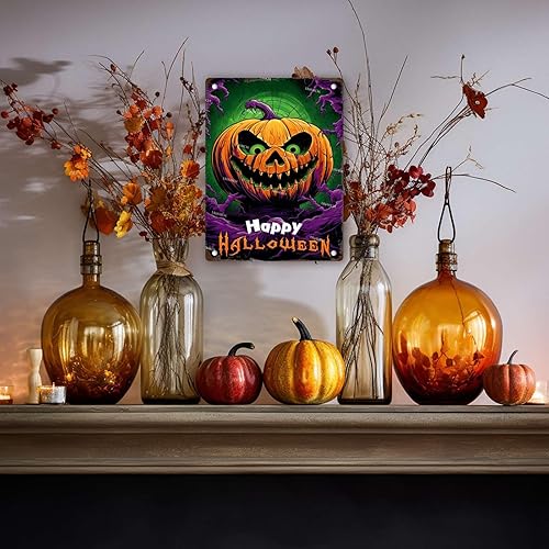 Miniatura 10 de Decoración artística de calabaza, fantasmas de Halloween, retro, decoración de Halloween para salas de estar, dormitorio, baño, decoración de