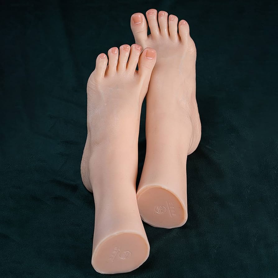 Amazon.co.jp: 女性のマネキンの足、ソフト シリコン