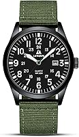 Vista 13 de LN LENQIN Relojes para hombre, unisex, militar, deportivo, correa de nailon, elegante, luminoso, analógico, de cuarzo, para hombre, impermeable