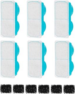 Cat Fountain Filter, Easy Replacement and Installation, 9x4.3x2.2cm, Cat Fountain Replacement, Pet Drinking Dispenser Filter, Odor Elimination, for Indoor Pets, Supporting Daily Maintenance, Hygiene