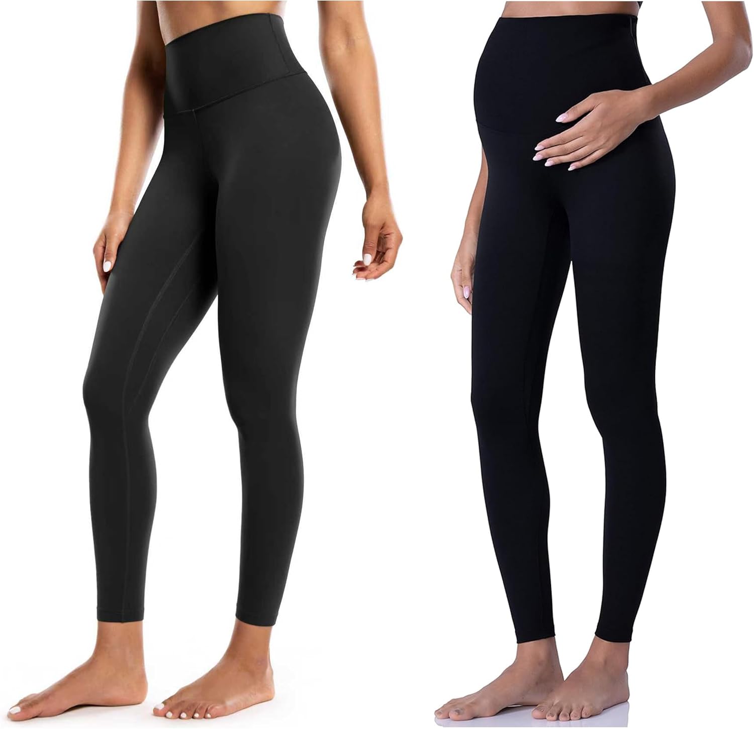POSHDIVAH Maternity Leggings Bundle Creamluxe Yoga Leggings