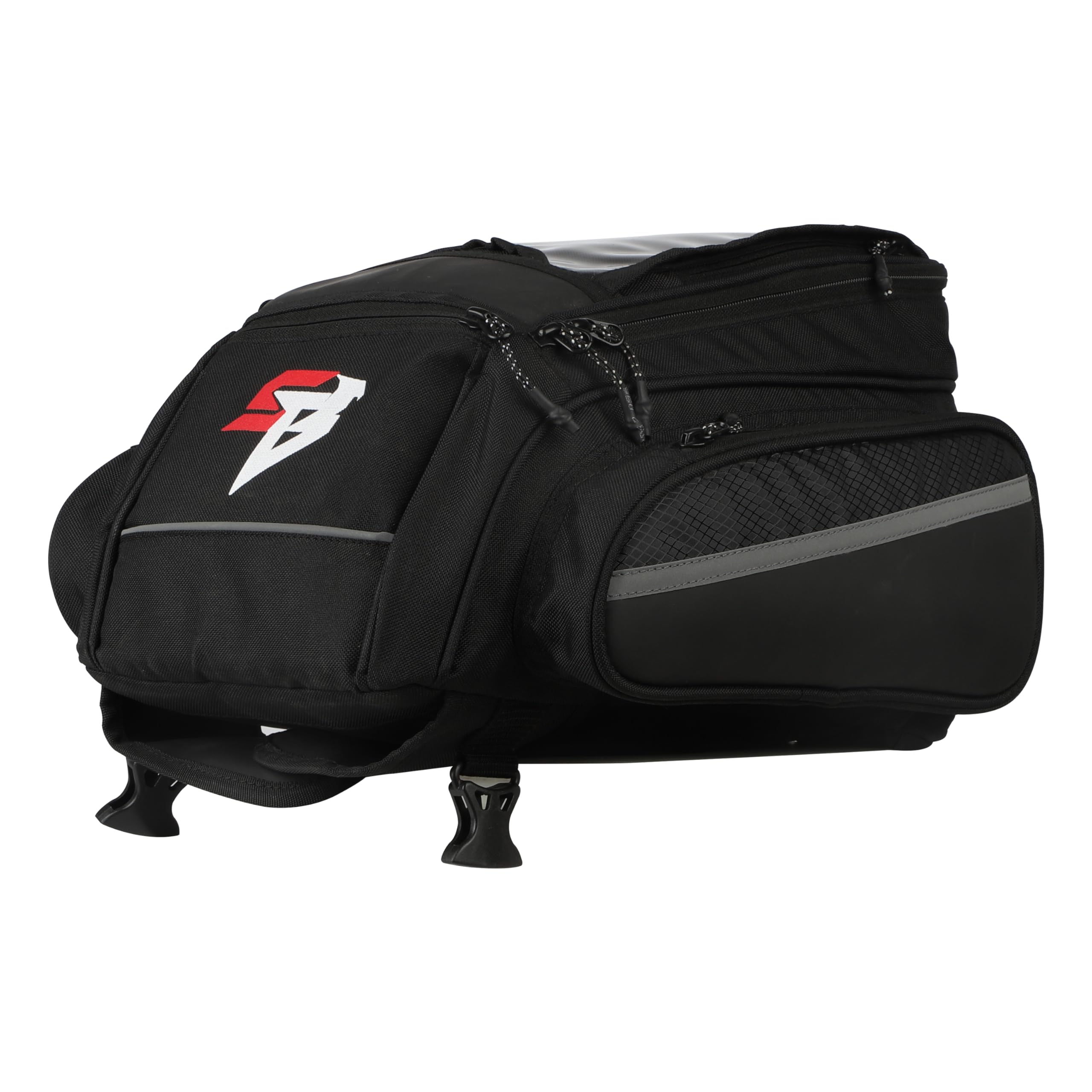 Steelbird Polyester Adventure T2 Tank Bag 15L with Transparent Front Screen for Mobile Navigation and Magnet Enabled (Black)-image-31