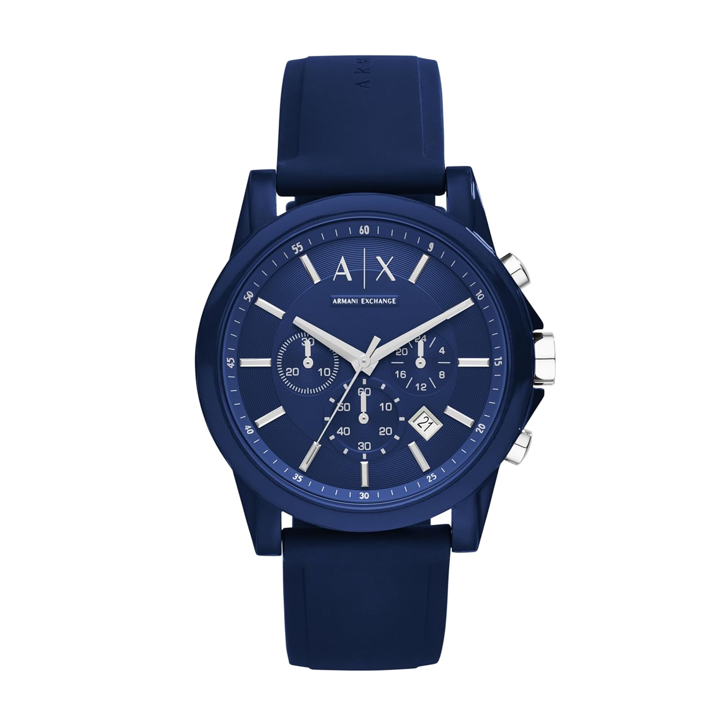 Armani Exchange AX Chronograph Watch for Men with Leather, Stainless Steel or Silicone Band em promoção! Veja a oferta e mais achadinhos de Relógios de pulso 8 Hoje é o melhor dia para comprar Armani Exchange AX Chronograph Watch for Men with Leather, Stainless Steel or Silicone Band com aquele preço maroto! Promoção! Aproveite a oferta! 8