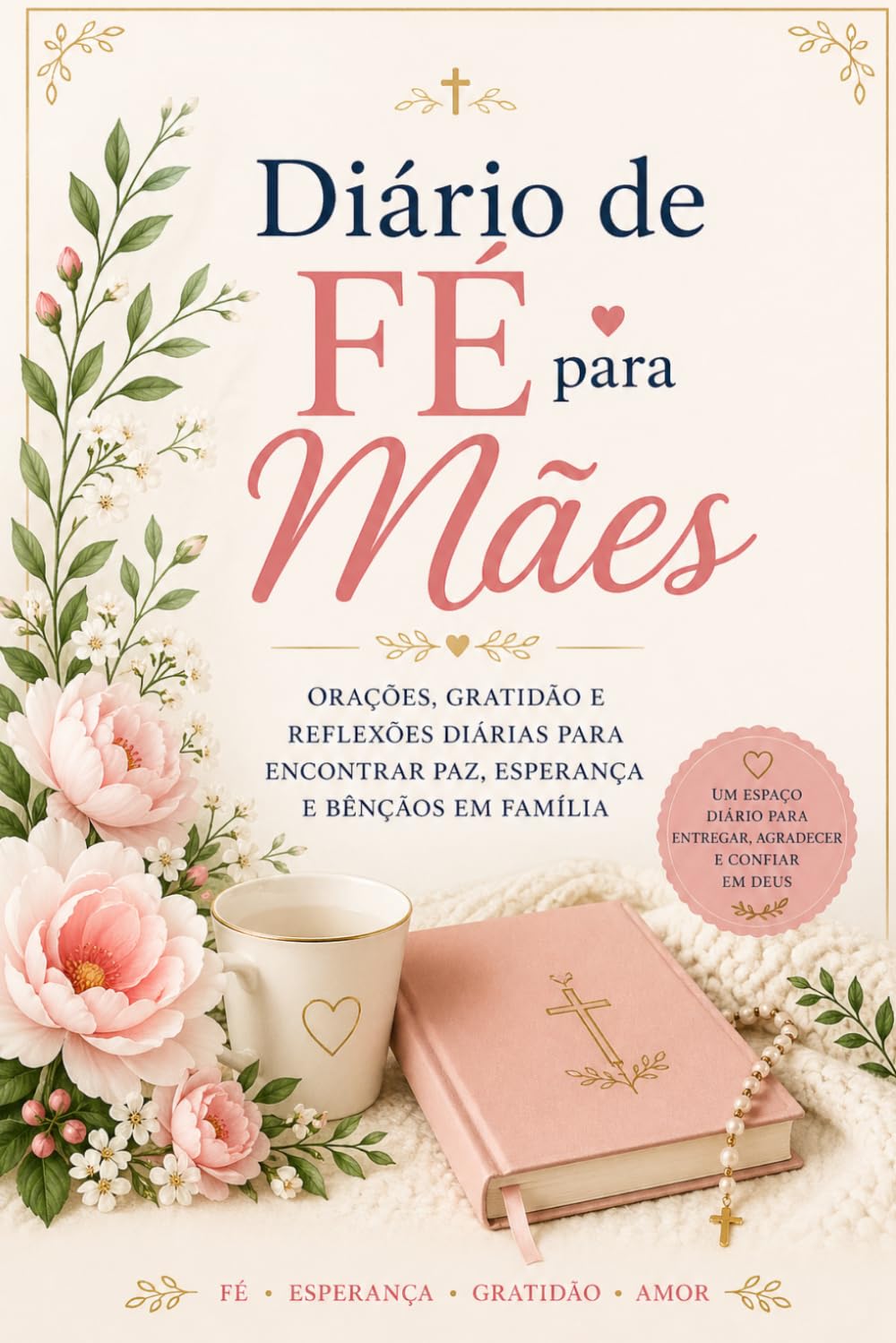 Diário de Fé para Mães: Orações, Gratidão e Reflexões Diárias para Encontrar Paz, Esperança e Bênçãos em Família