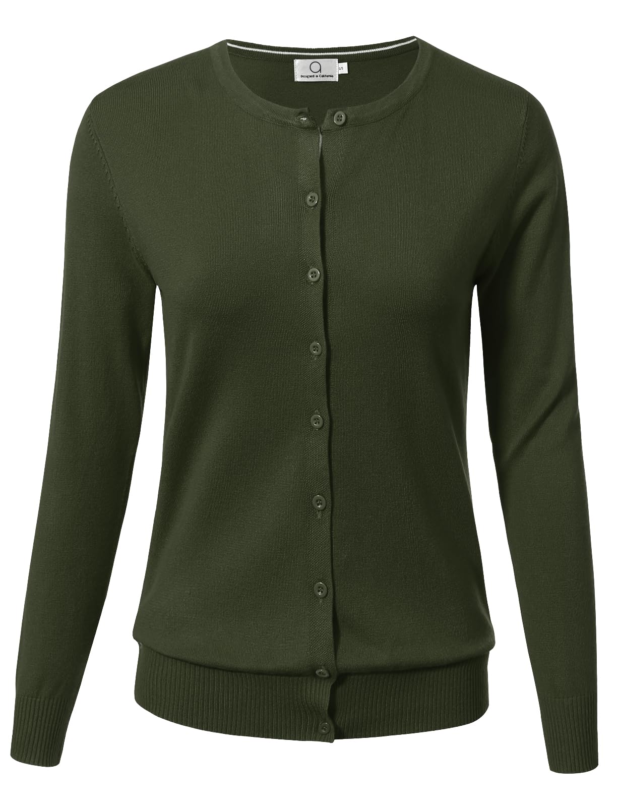 Allsense Women's Long-Sleeve Crewneck Cardigan