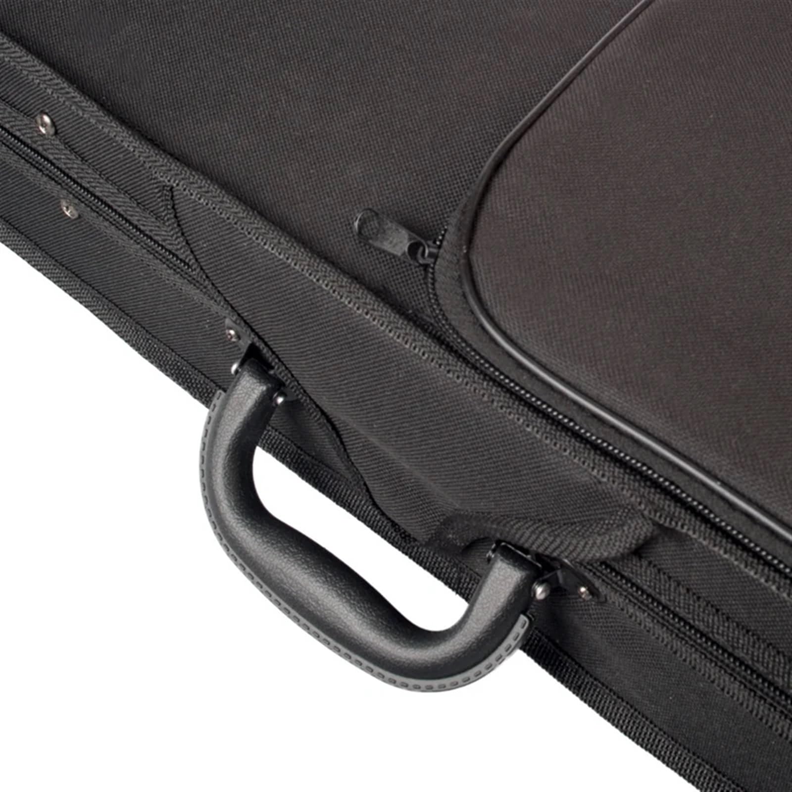 Estuche para Violín Estuche for violín Estuche rígido for violín con Forma Triangular Profesional - Piezas Interiores Plateadas for violín(Black Silver 44 Siz)