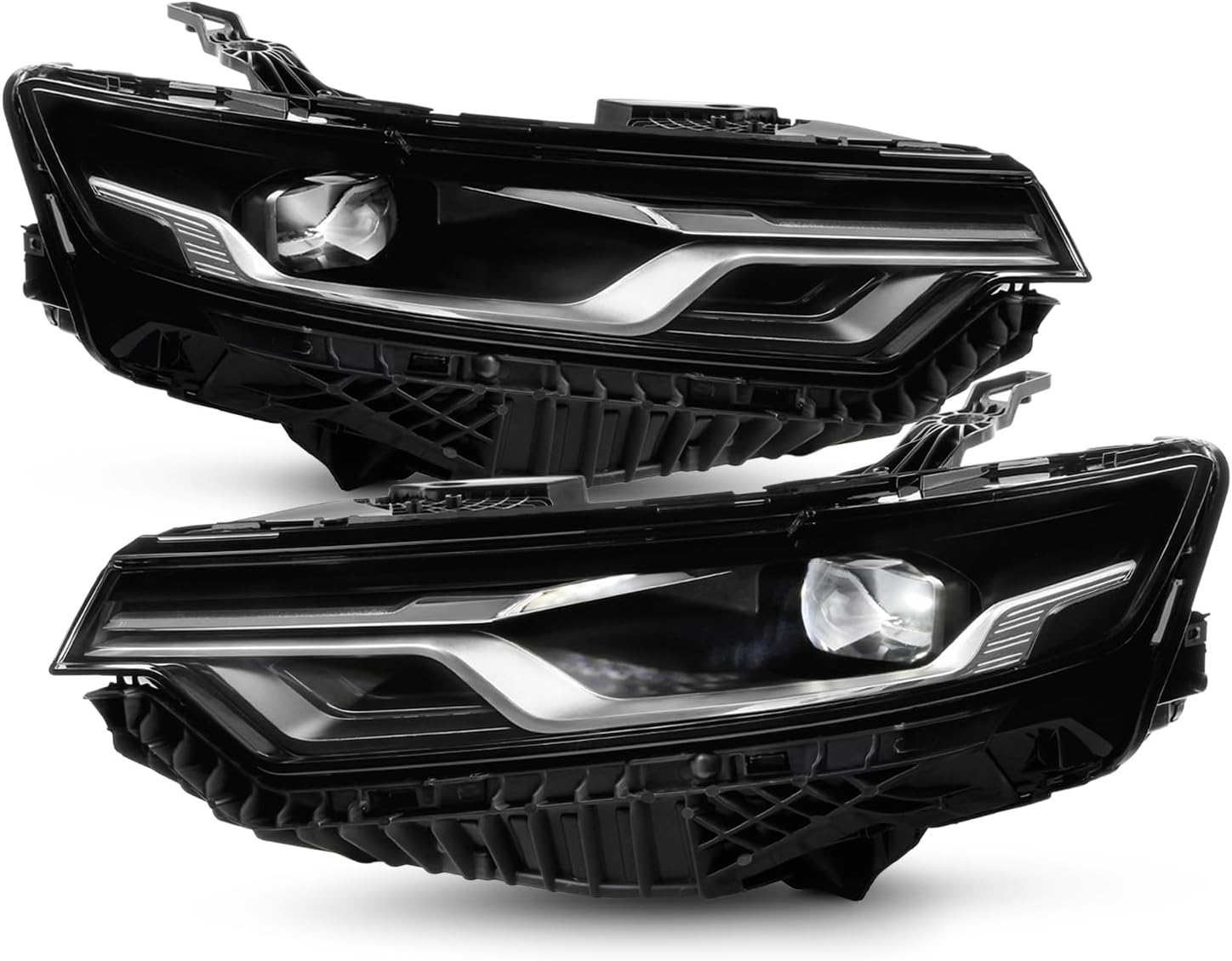 AKKON - Fit 2020-2024 Cadillac XT6 [FULL LED] DRL Signal Projector Headlights Pair Left+Right w/o Super Cruise