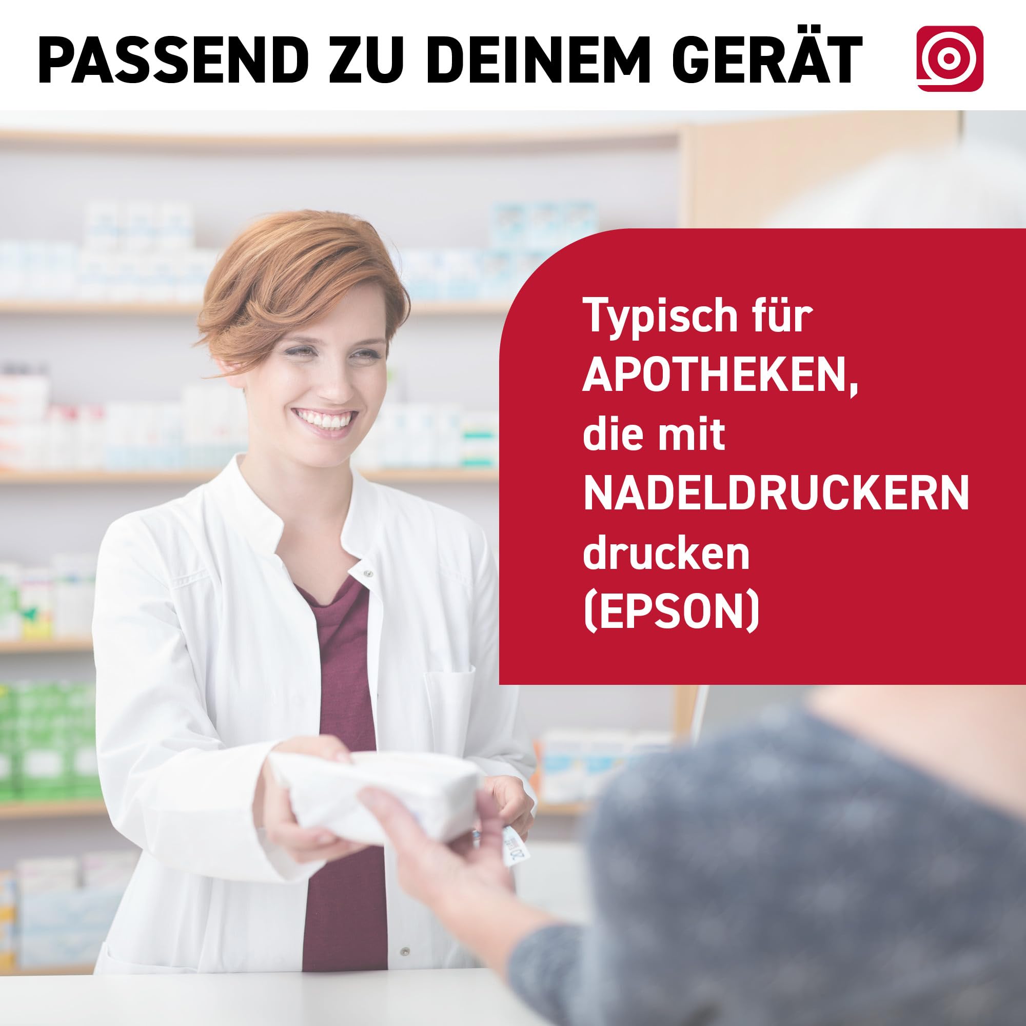 Additionsrolle (76mm × 60m × 12mm) – holzfreies Normalpapier – 50 Kassenrollen 80mm – ideal für Apotheken & Arztpraxen, Epson TM-J7700, Nadeldrucker, Tischrechner & Rechenmaschinen