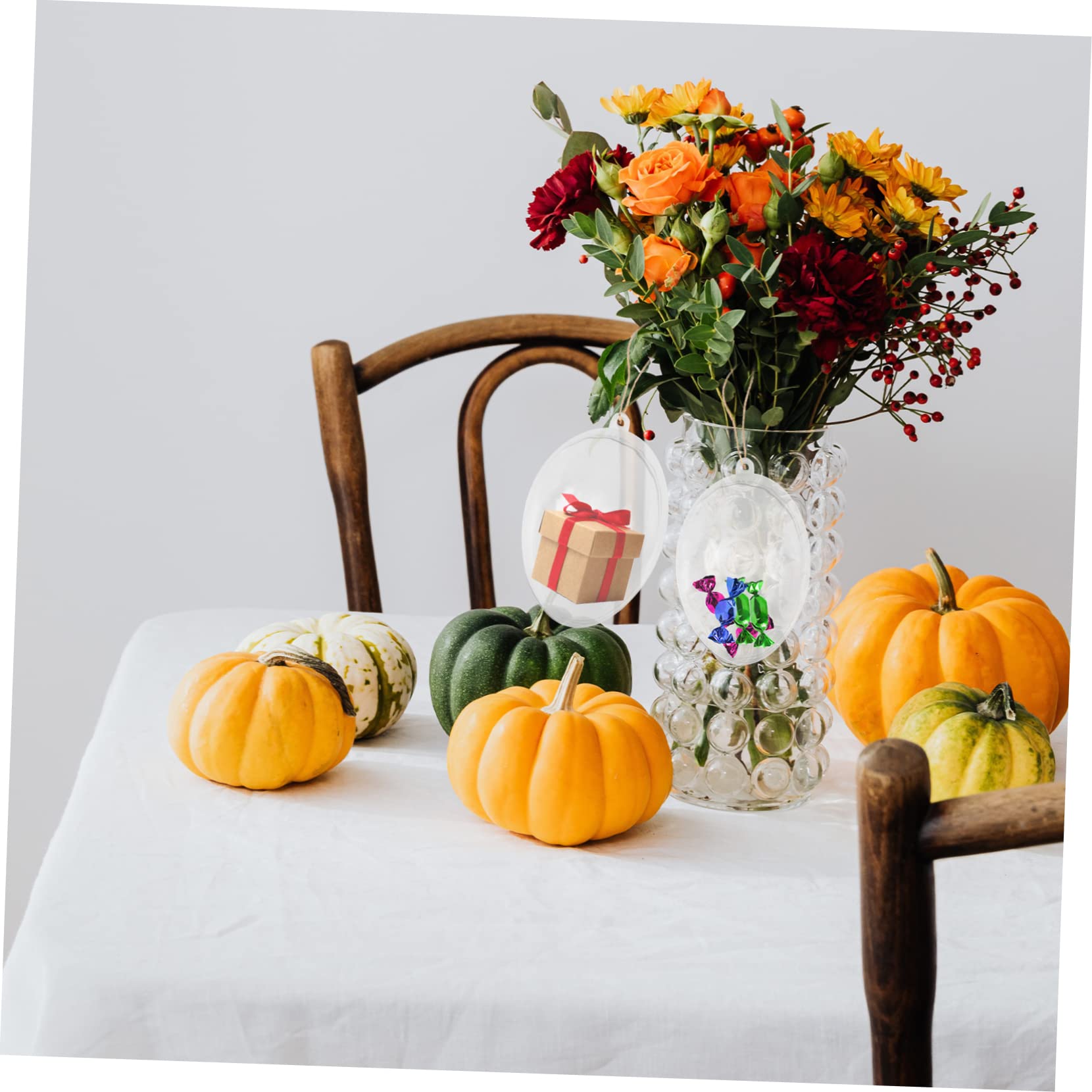 Œufs De Pâques Transparents Remplissables - Lot De 12 - Pour Bonbons Et Décoration
