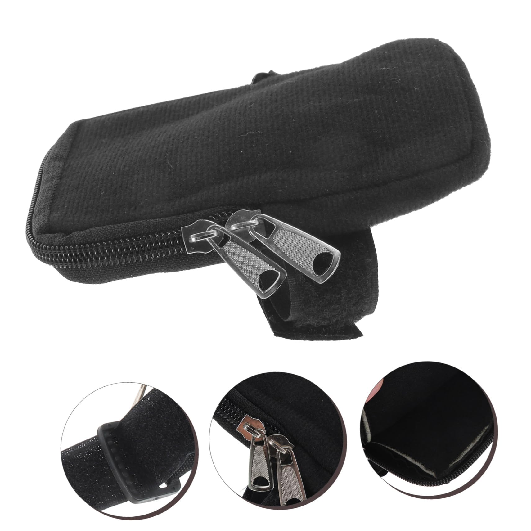 Toyvian 5 Stück Cup-Tasche Wandern Wasser handhaben im Freien schlank Reisen Aufbewahrungstasche für Trinkgläser mit Riemen Becherversorgung Einstellriemen Segeltuch Black