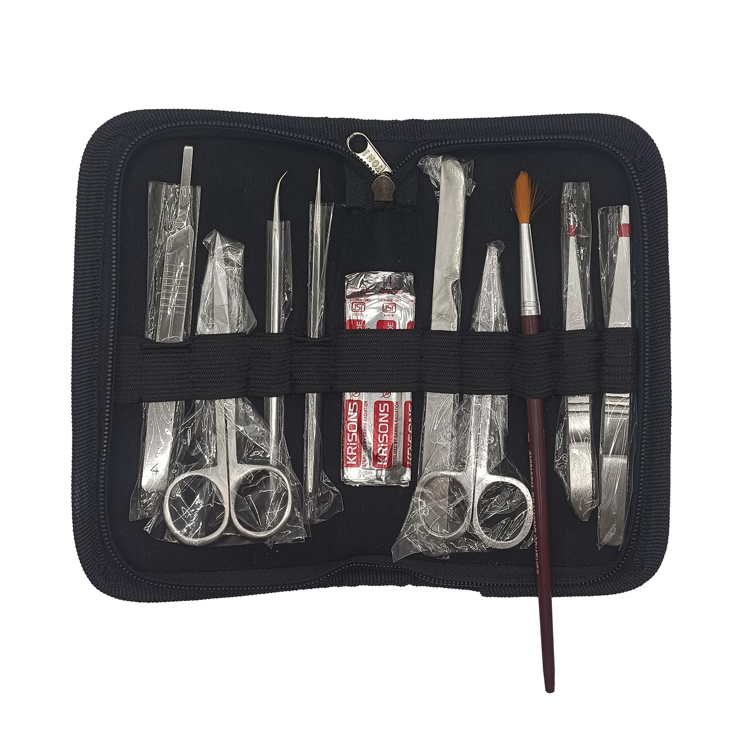 King Mariot Medical Equipments Dissecting Set in Zip Bag | 10 Essential Tools for Precision Dissections