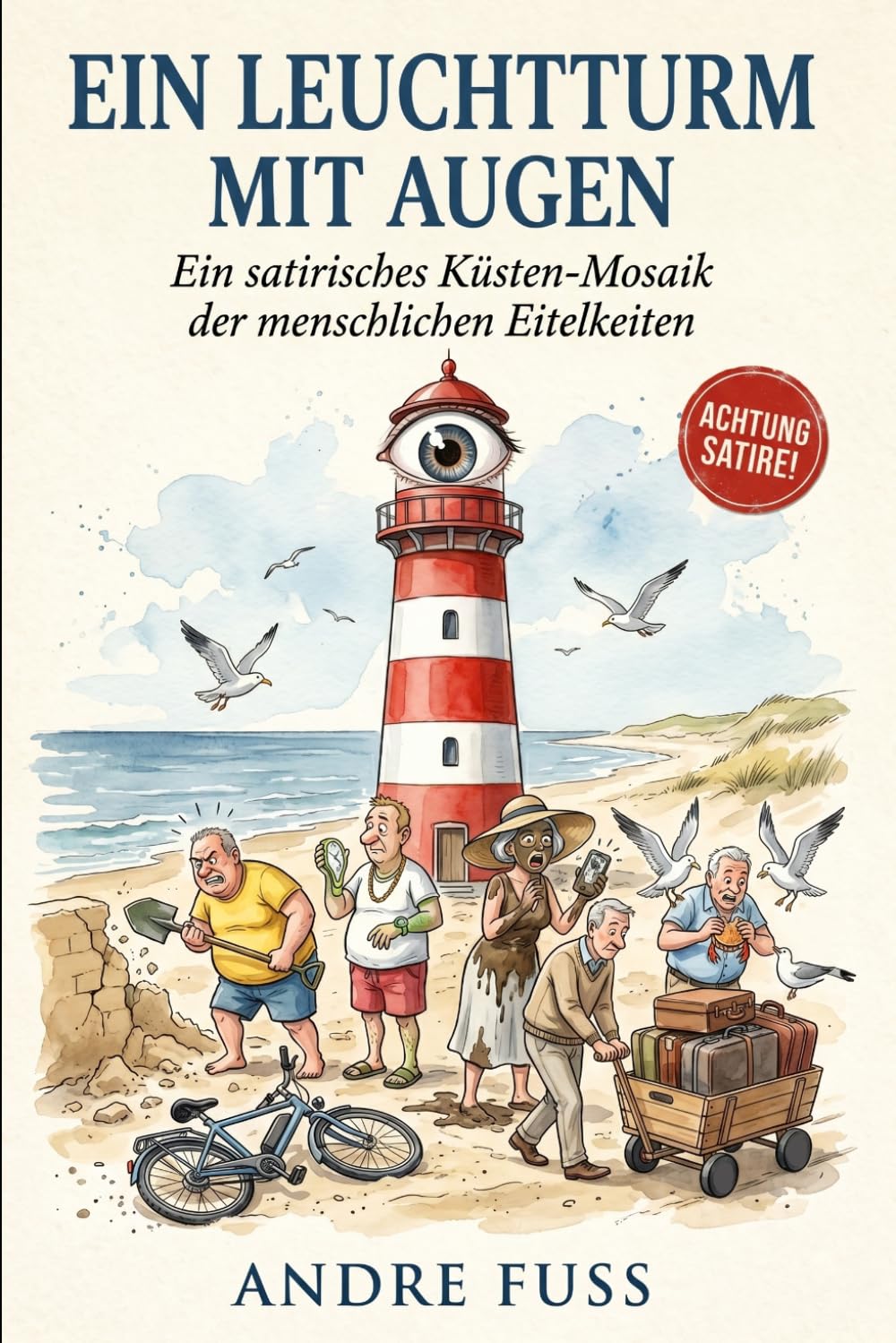 Ein Leuchtturm mit Augen: Ein satirisches Küsten-Mosaik der menschlichen Eitelkeiten (Kontroverse Satiren aus dem Leben)