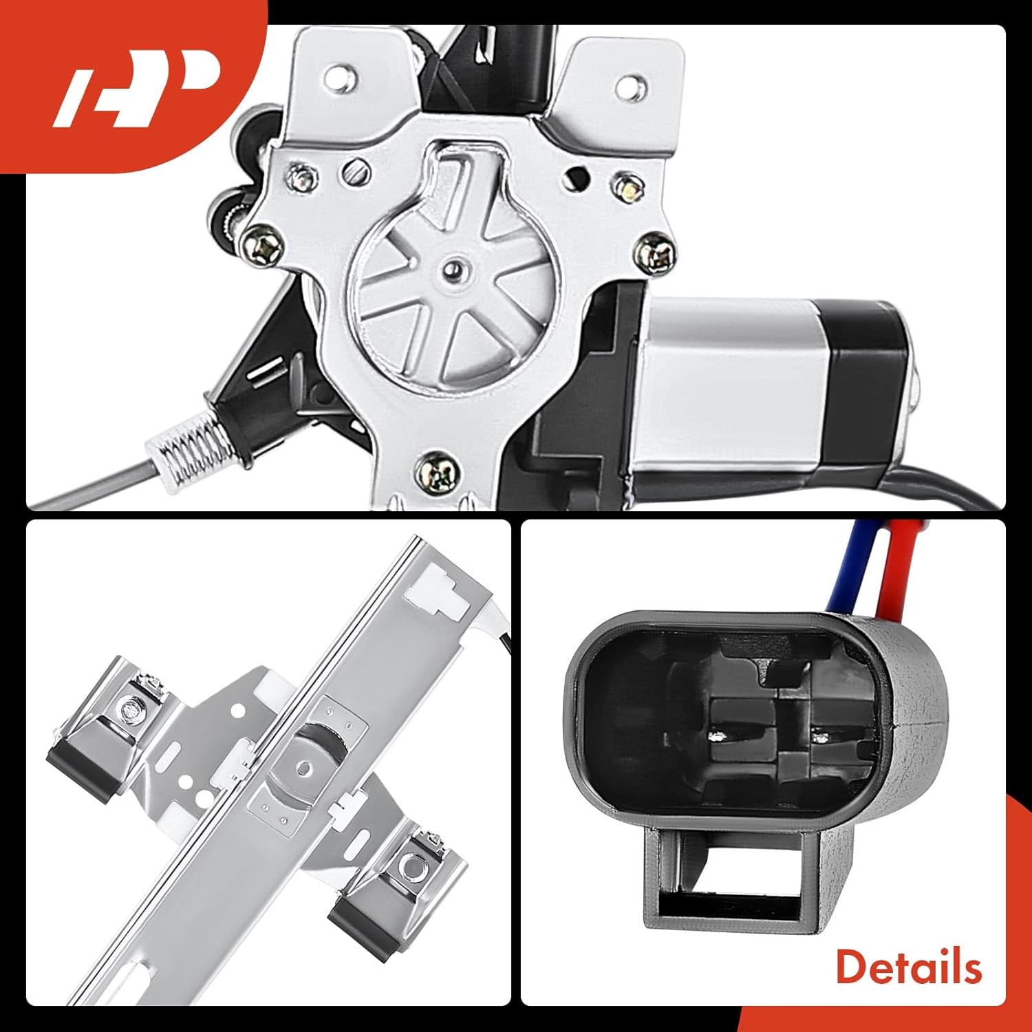 A-Premium Electric Power Window Regulator with Motor Compatible with Hummer H2 2003-2009 Rear Right Passenger Side