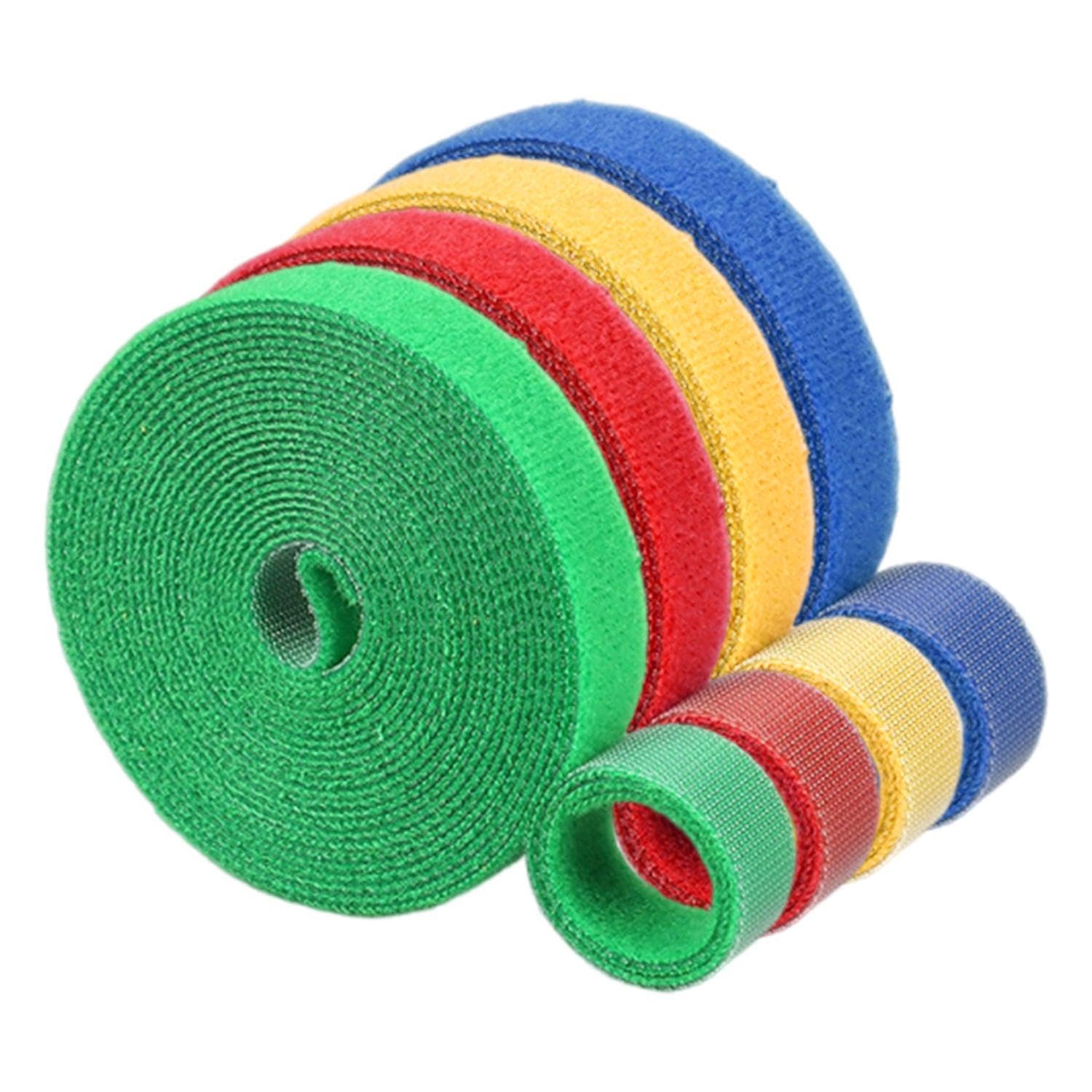 4 Rotoli Di Cinghie Di Fissaggio, Cinghie Di Fissaggio Multiuso, Cinghie Per Fissare Oggetti, Cinghie Di Fissaggio Riutilizzabili, Cinghie Di Fissaggio In Tessuto Di Nylon