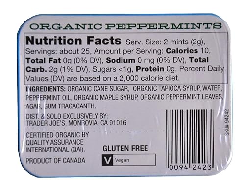 Miniatura 4 de Trader Joe's Organic Pastilles - Menta 1.41 oz y Jengibre 1.41 oz