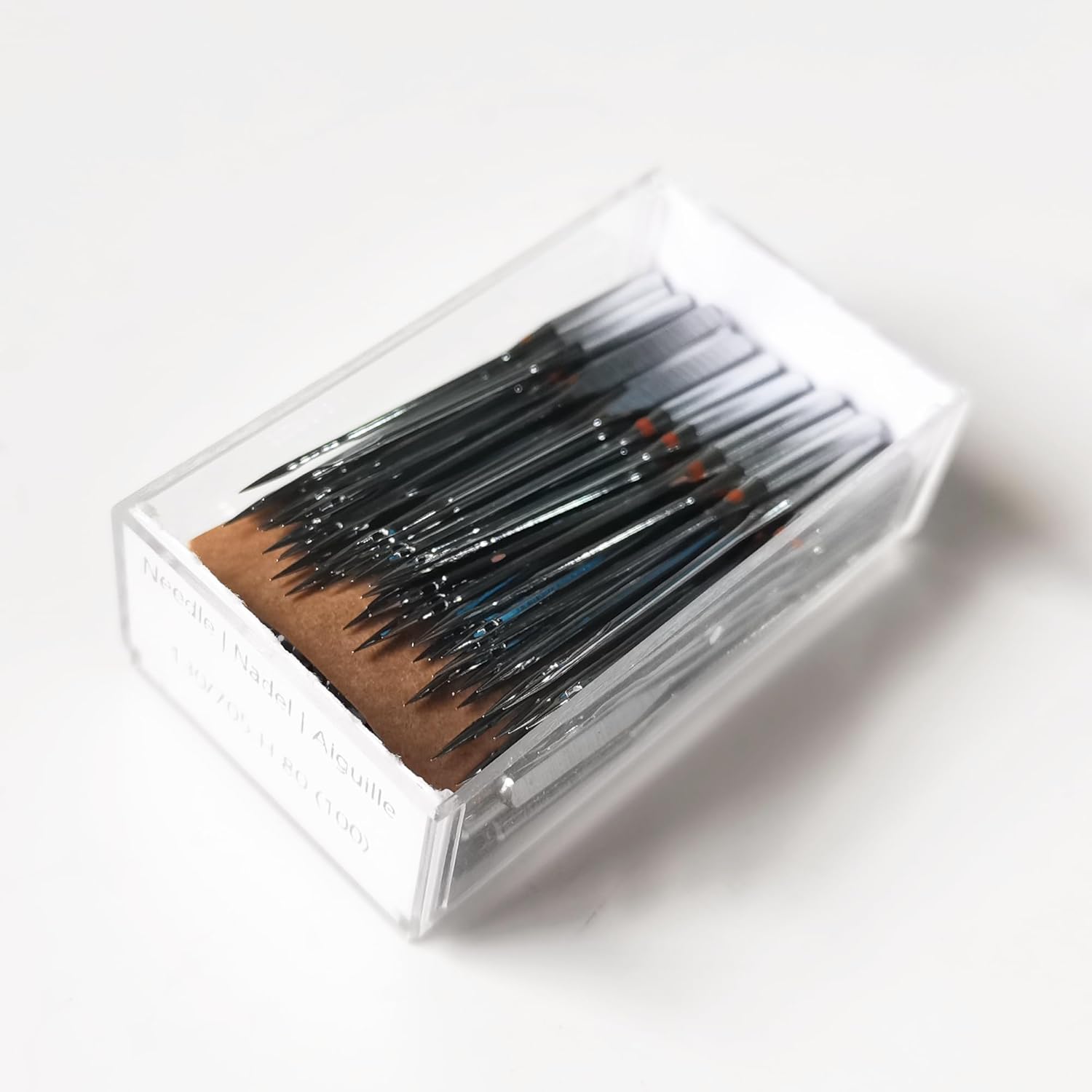 HONEYSEW 100PCS/Pack Size 80 Sewing Machine Needle for Bernina Universal Sewing Machine Needles 002507.71.18,130/705 H 80