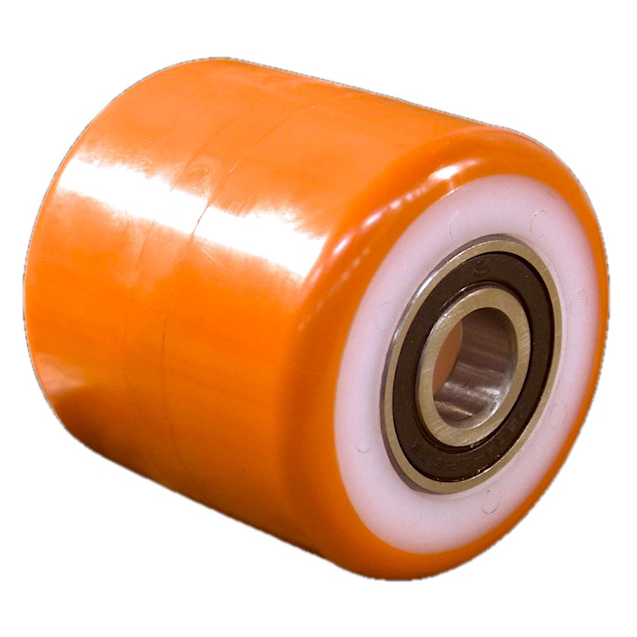Galet 82 x 70 POLYURÉTHANE ORANGE Alimentaire - Alésage (AL) : 17 mm