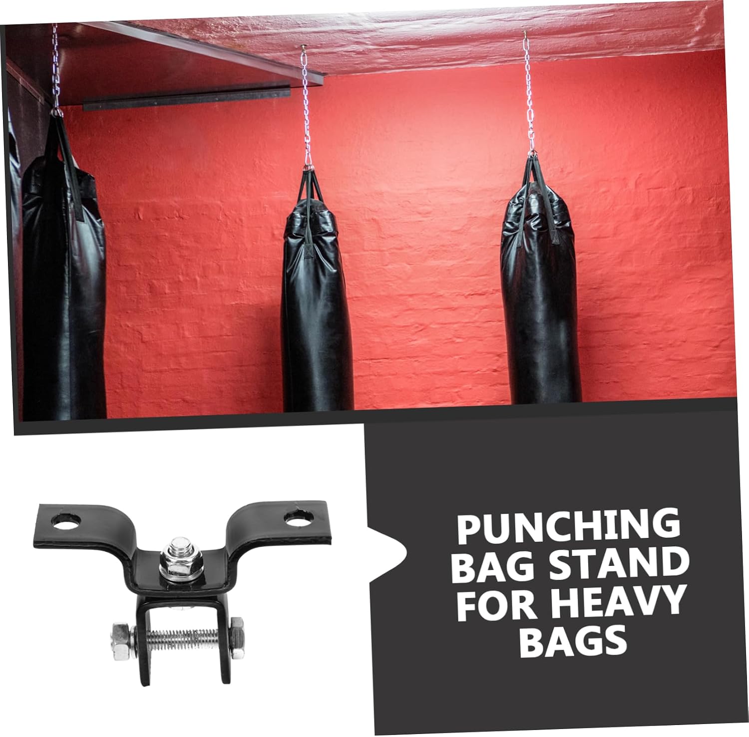 Toddmomy 1set Heavy-Duty Sandbag Hanger Ceiling Hook Sturdy Punch Bag Bracket Rotating Design for Boxing Equipment and Suspension Straps Easy to Install Use