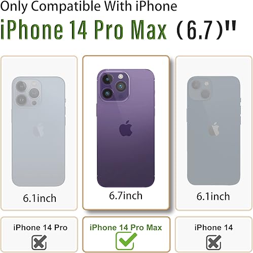 Miniatura 2 de Buleens Funda para iPhone 14 Pro Max de astronauta fundas transparentes para iPhone 14 Pro Max con papel de purpurina y soporte para hombre espacial
