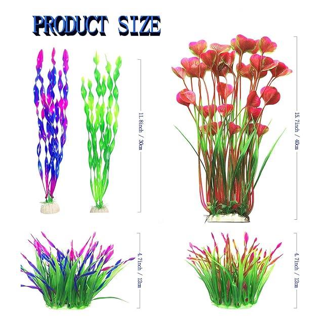 Foto 3 de 6 de QIODAZOO Plantas artificiales para peceras