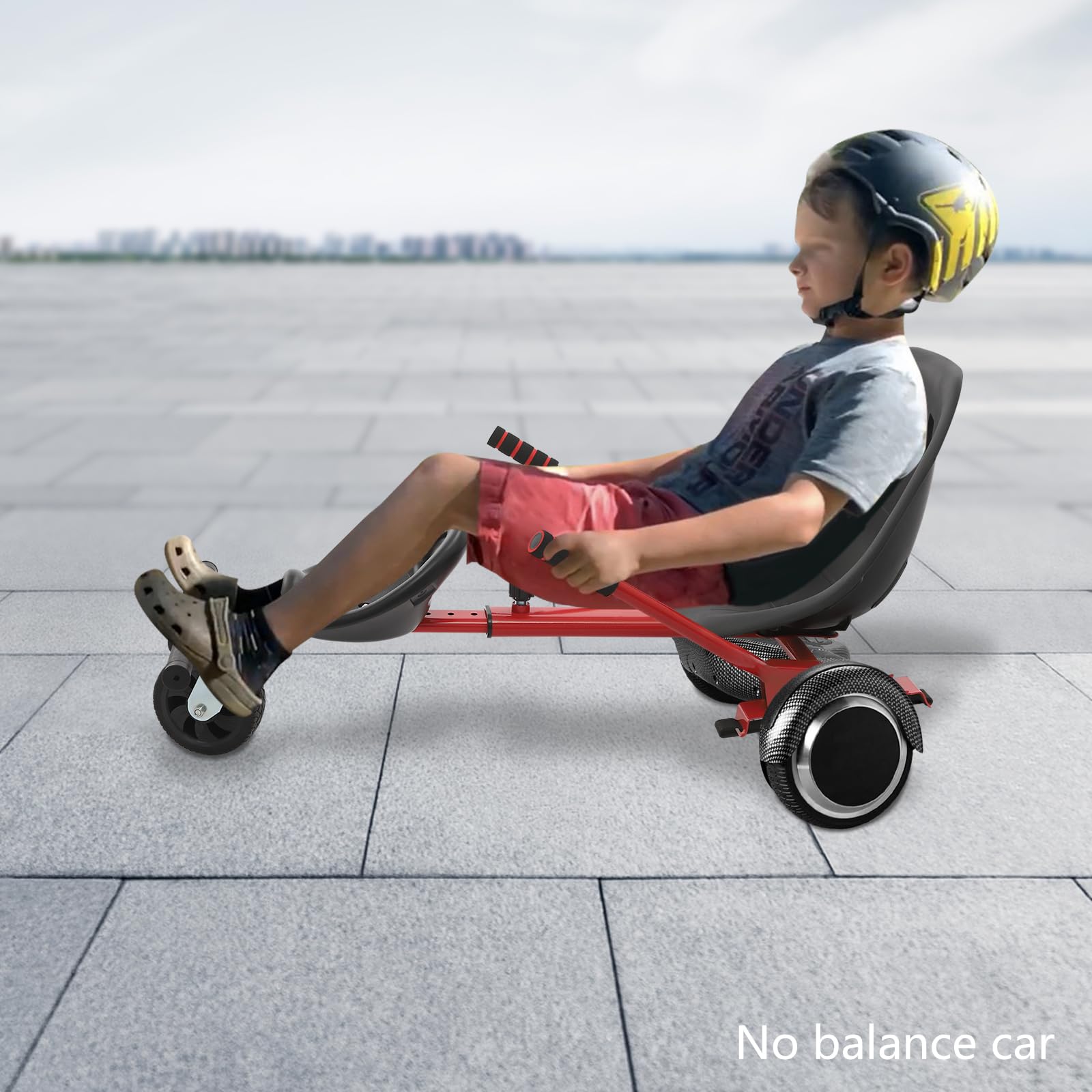 Marco de equilibrio ajustable, asiento de equilibrio ajustable, accesorio de fijación de asiento para patinete de 6,5 a 10 pulgadas